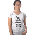 Affenpinscher Proud Owner - Women's V-Neck T-Shirt
