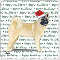 Akita "Happy Howlidays" Coaster