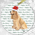 American Cocker Spaniel, Buff "Happy Howlidays" Ornament