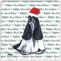 American Cocker Spaniel, Parti "Happy Howlidays" Coaster