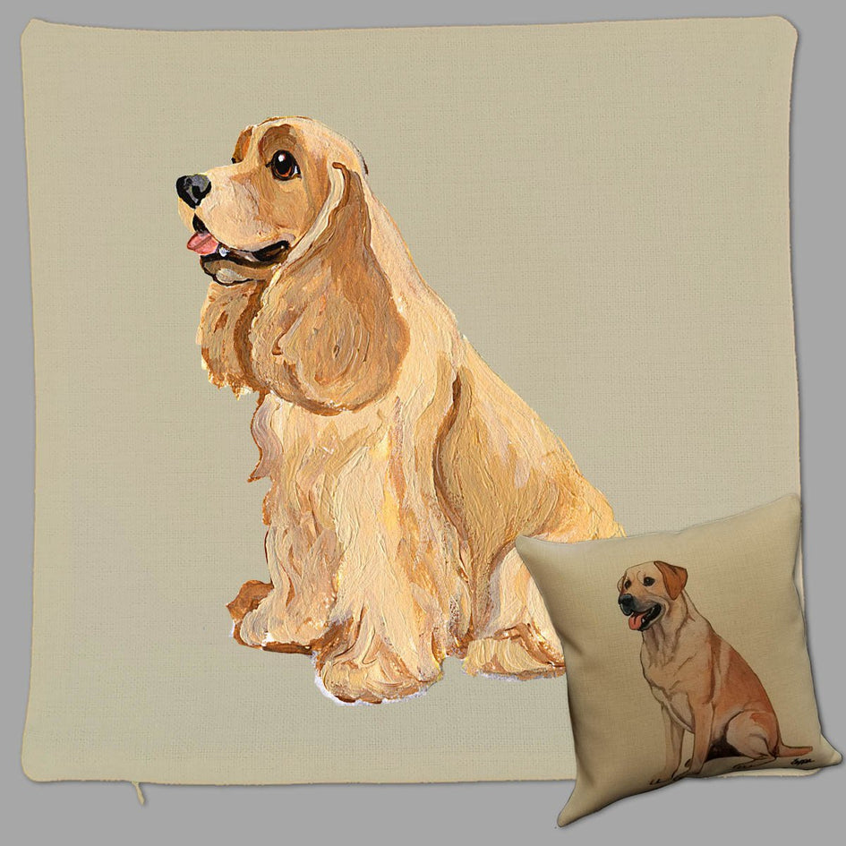 Cocker Spaniel Pillow Cover