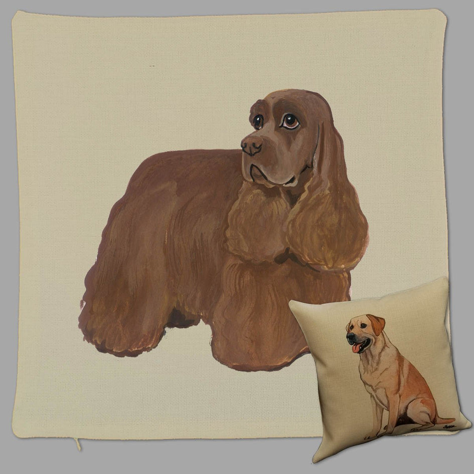 Cocker Spaniel Pillow Cover