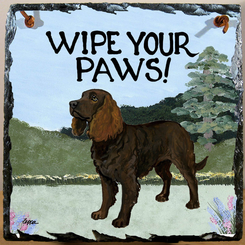 American Water Spaniel Slate Sign