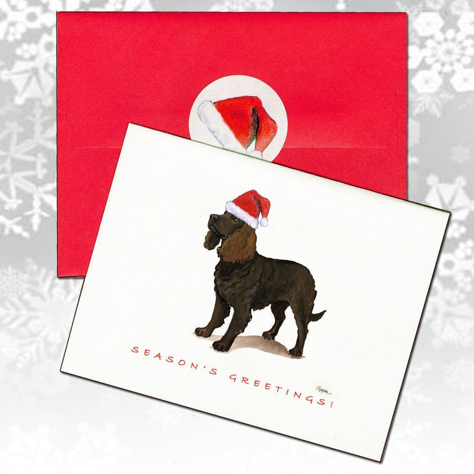 American Water Spaniel Christmas Note Cards
