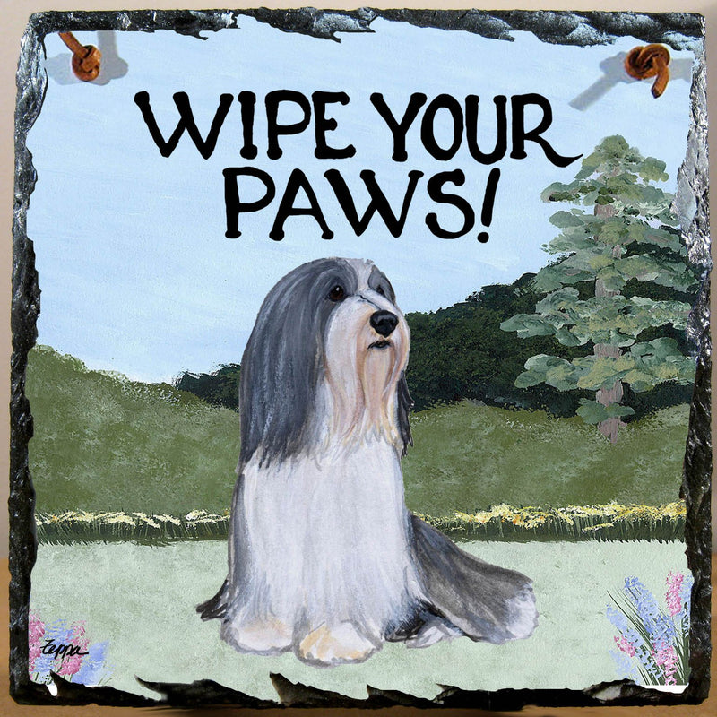 Bearded Collie Slate Sign