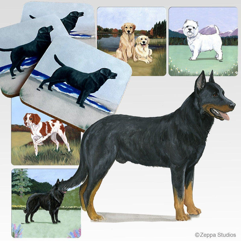 Beauceron Scenic Square Coaster