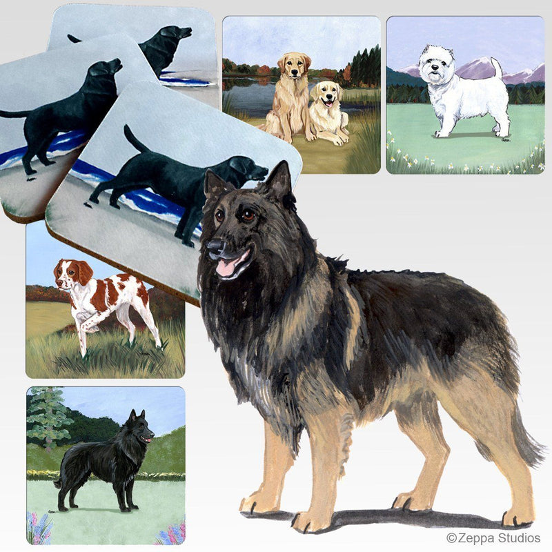 Belgian Tervuren Scenic Square Coaster