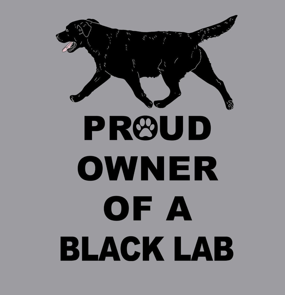 Black Labrador Retriever Proud Owner - Adult Unisex Hoodie Sweatshirt