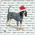 Bluetick Coonhound "Happy Howlidays" Coaster