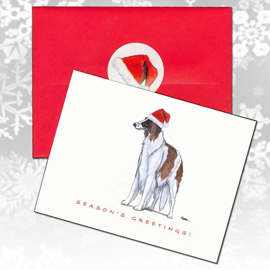 Borzoi Christmas Note Cards