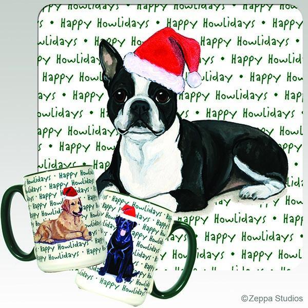Boston Terrier Holiday Mug