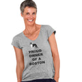Boston Terrier Proud Owner - Women's V-Neck T-Shirt
