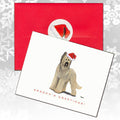 Briard Christmas Note Cards