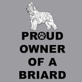 Briard Proud Owner - Adult Unisex Hoodie Sweatshirt