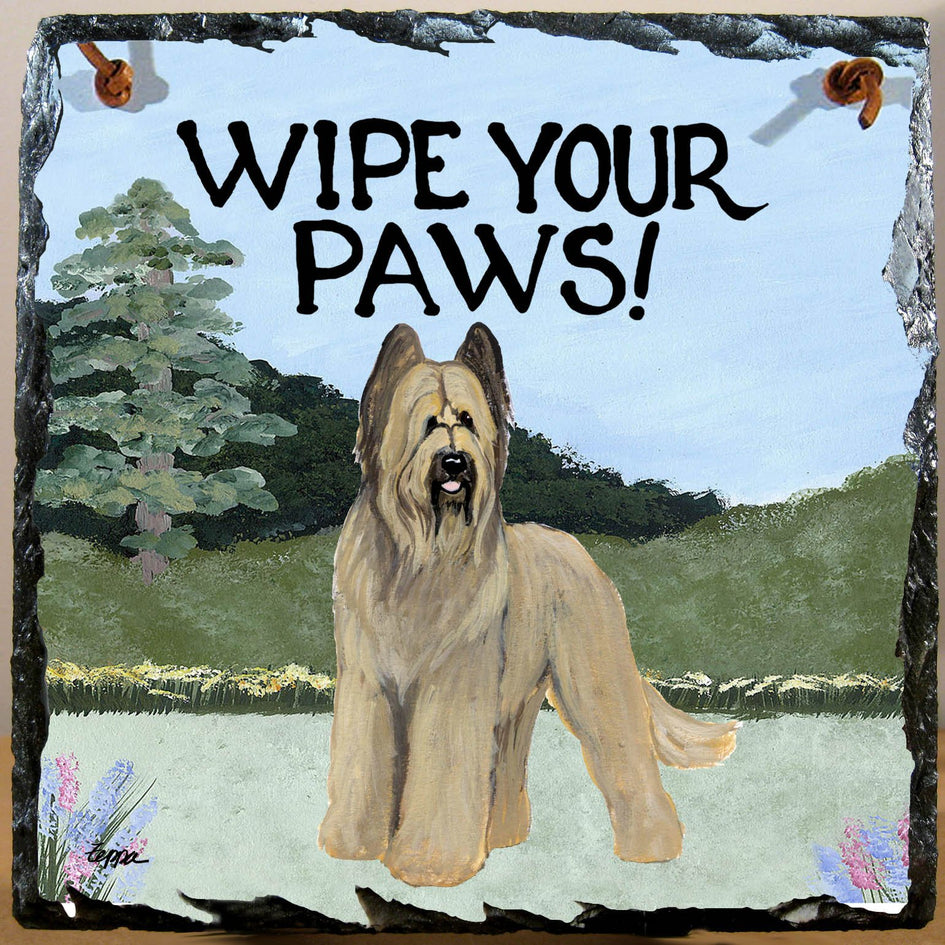 Briard Slate Sign