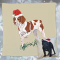 Brittany Santa Pillow Cover