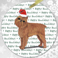 Brussels Griffon "Happy Howlidays" Ornament