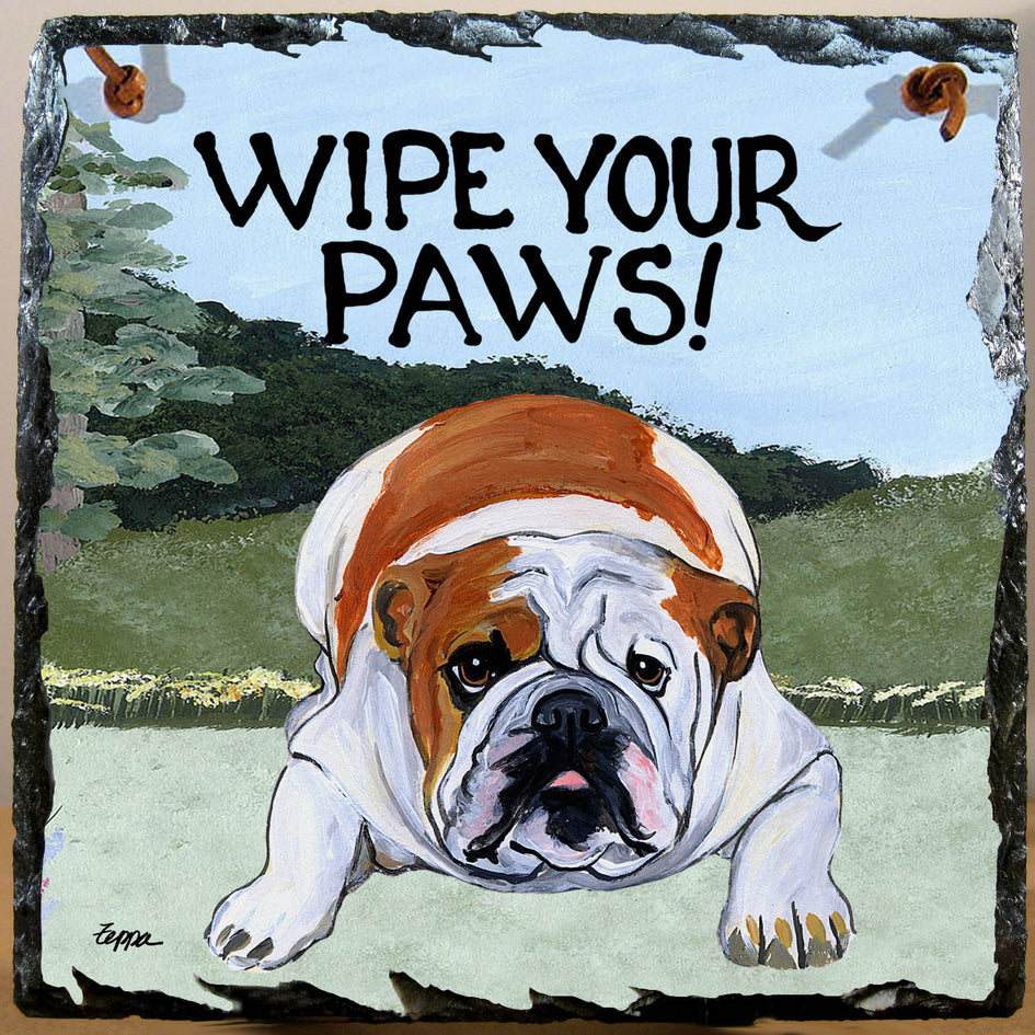Bulldog Slate Sign