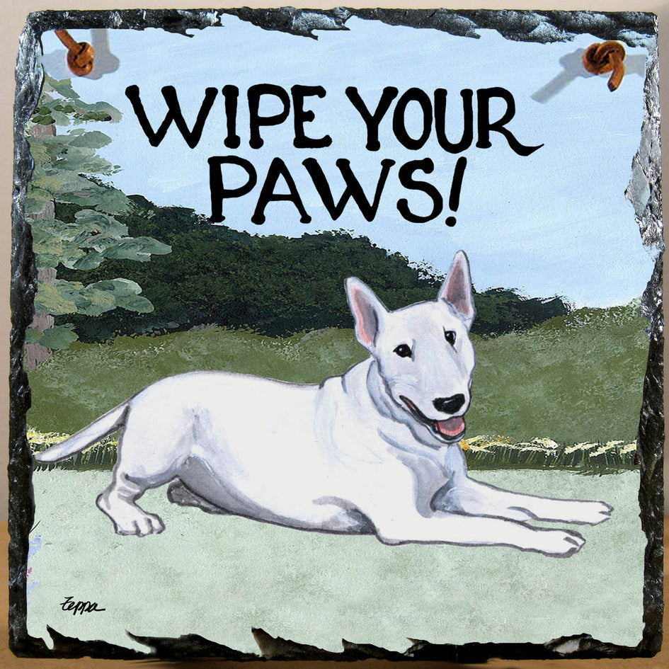 Bull Terrier Slate Sign