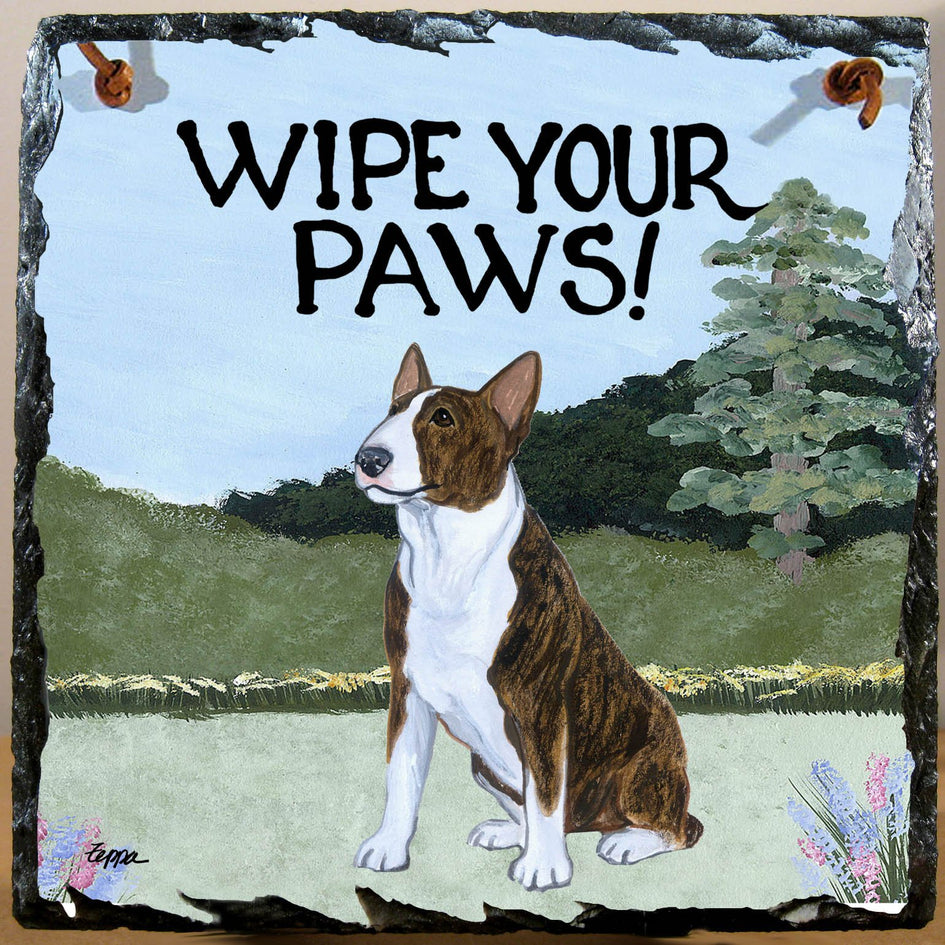 Bull Terrier Slate Sign