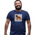 Red Staffordshire Bull Terrier Love Text - Adult Unisex T-Shirt
