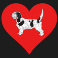 Grand Basset Griffon Vendeen on Heart Left Chest - Full-Zip Hoodie Sweatshirt