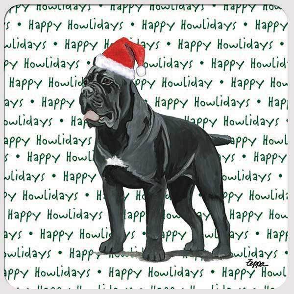 Cane Corso "Happy Howlidays" Coaster