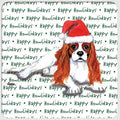 Cavalier King Charles Spaniel "Happy Howlidays" Coaster
