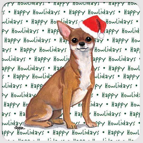 Chihuahua "Happy Howlidays" Coaster
