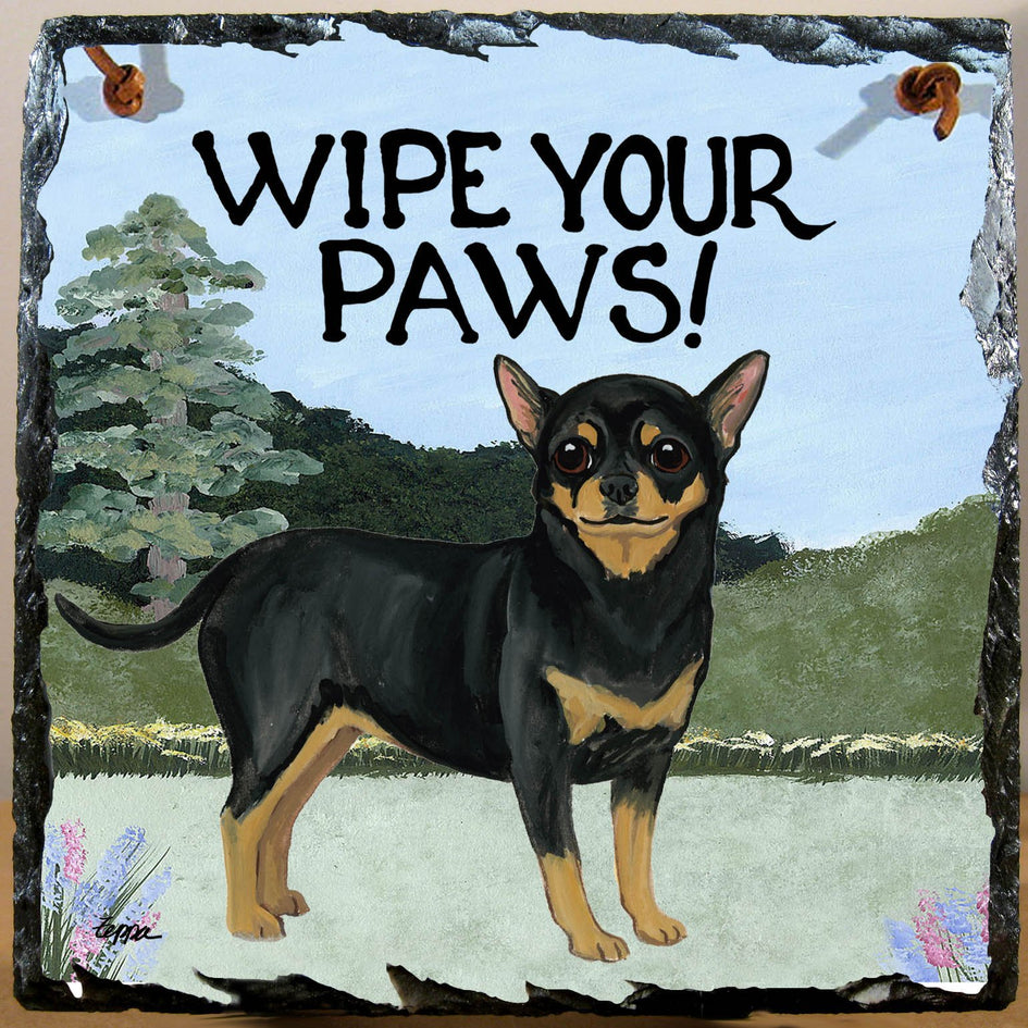 Chihuahua Slate Sign
