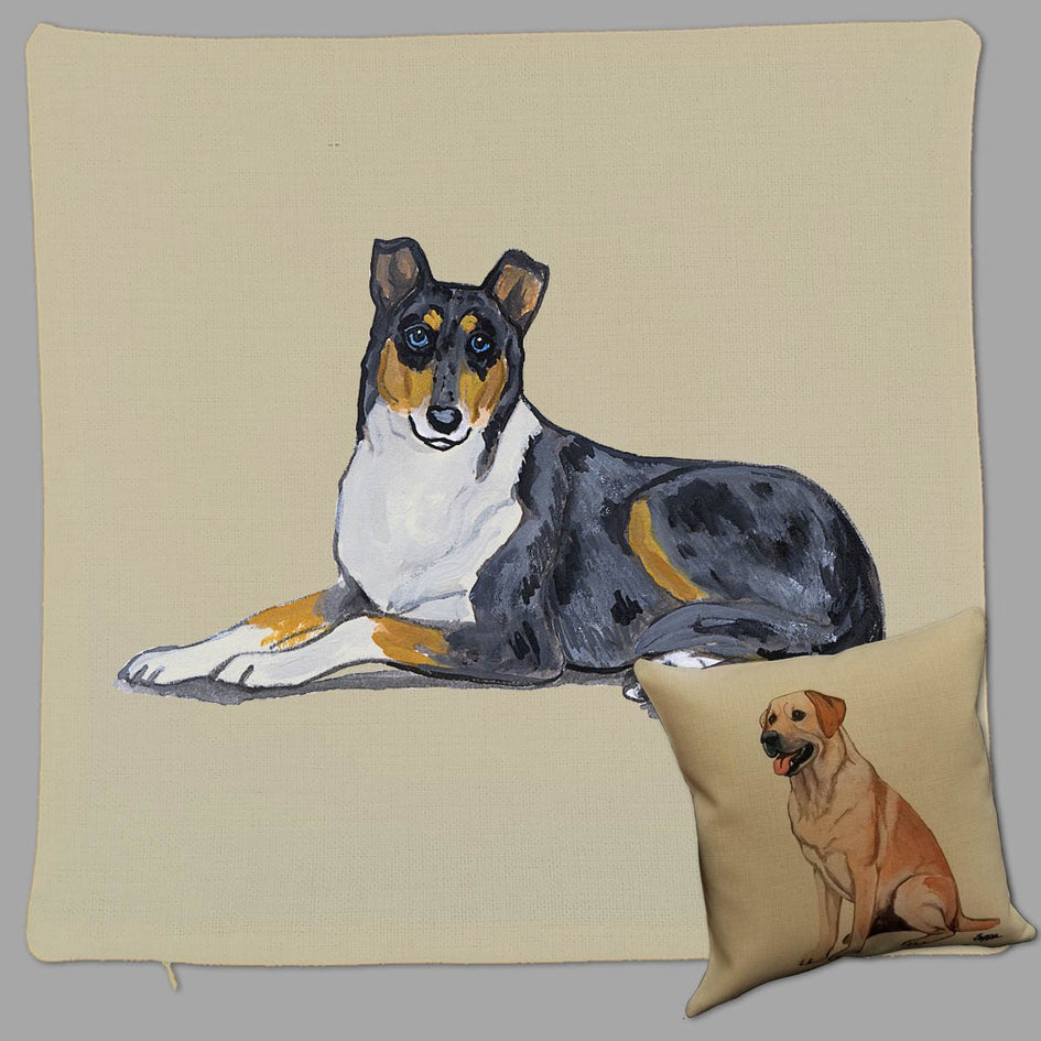 Collie Pillow Cover