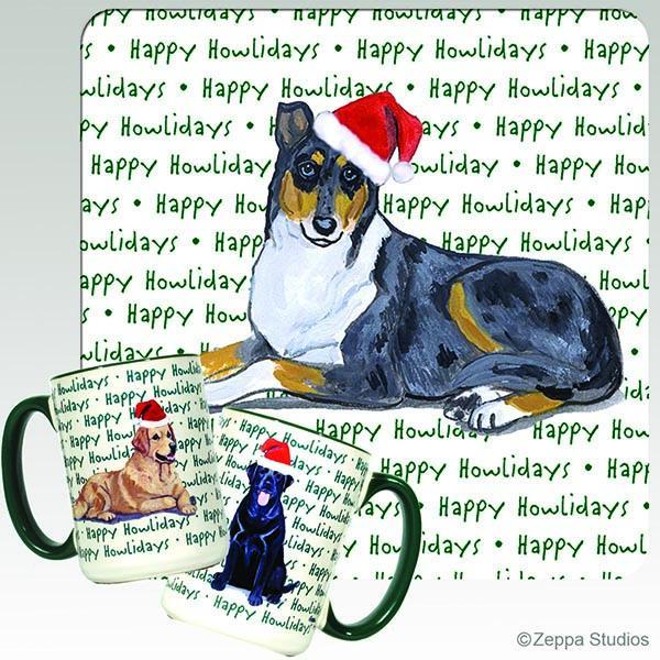 Collie Holiday Mug
