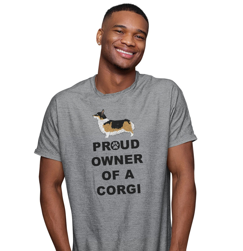 Pembroke Welsh Corgi Proud Owner - Adult Unisex T-Shirt