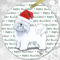 Coton de Tulear "Happy Howlidays" Ornament