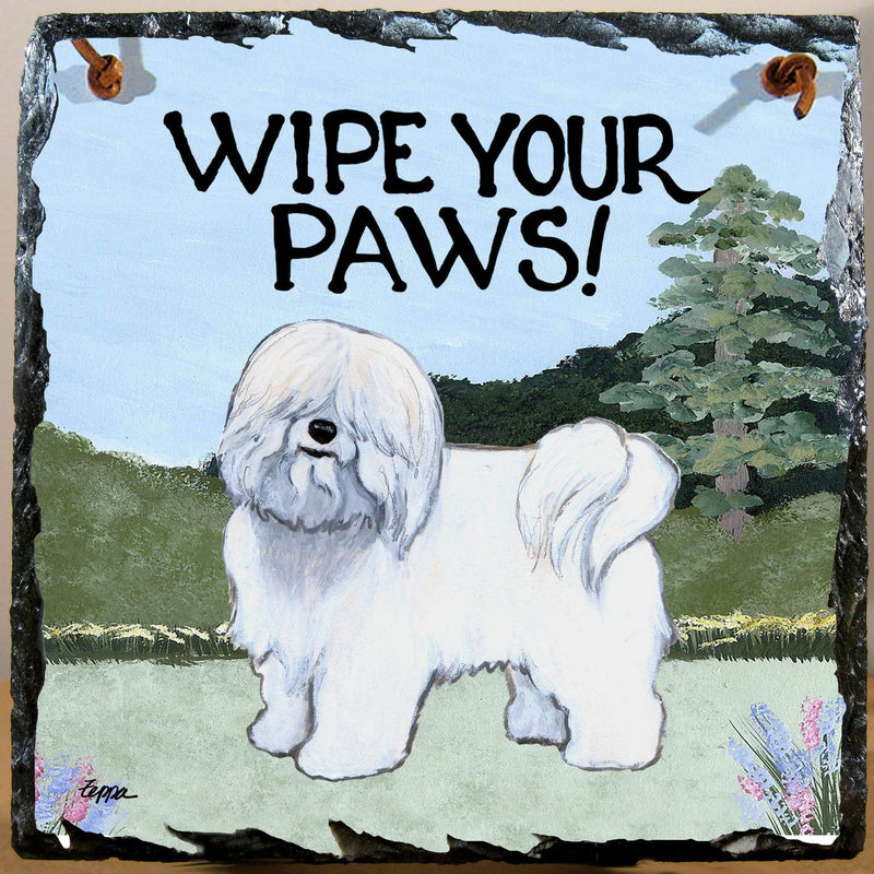 Coton de Tulear Slate Sign