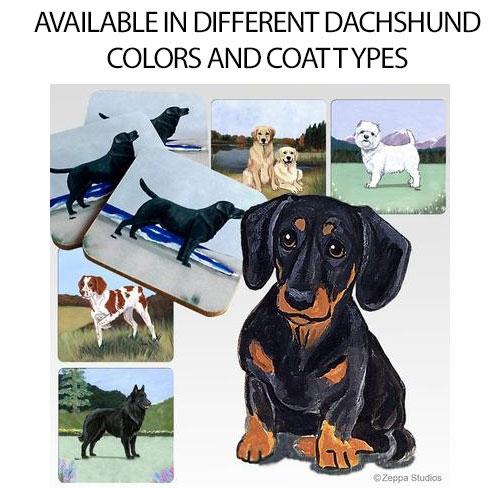 Dachshund  Scenic Square Coaster