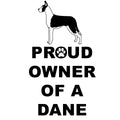 Great Dane Proud Owner - Adult Unisex Hoodie Sweatshirt