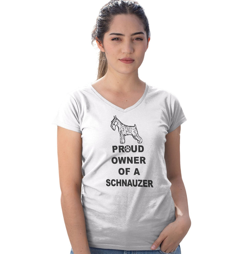 Standard Schnauzer Proud Owner - Women's V-Neck T-Shirt