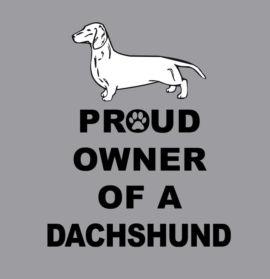 Smooth Dachshund Proud Owner - Adult Unisex Crewneck Sweatshirt
