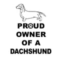Smooth Dachshund Proud Owner - Adult Unisex Hoodie Sweatshirt