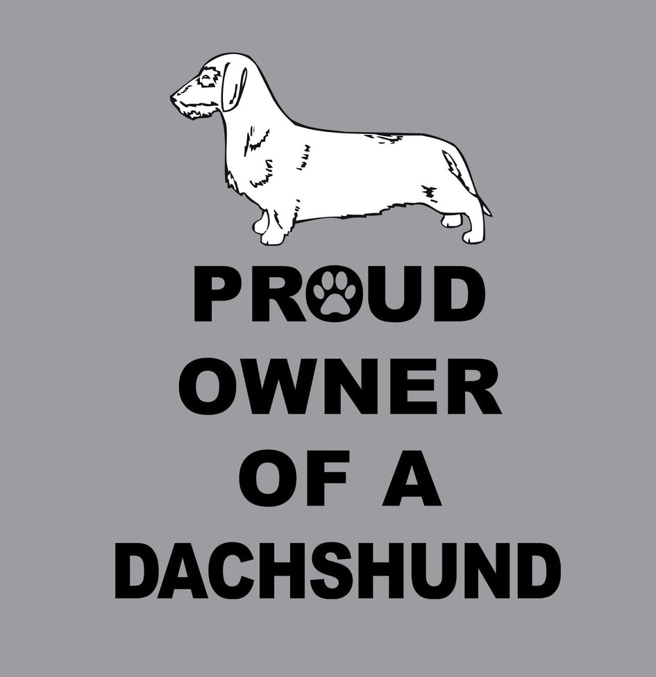 Wirehaired Dachshund Proud Owner - Adult Unisex Hoodie Sweatshirt