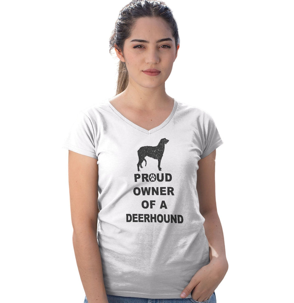 Scottish Deerhound Proud Owner - Women's V-Neck T-Shirt