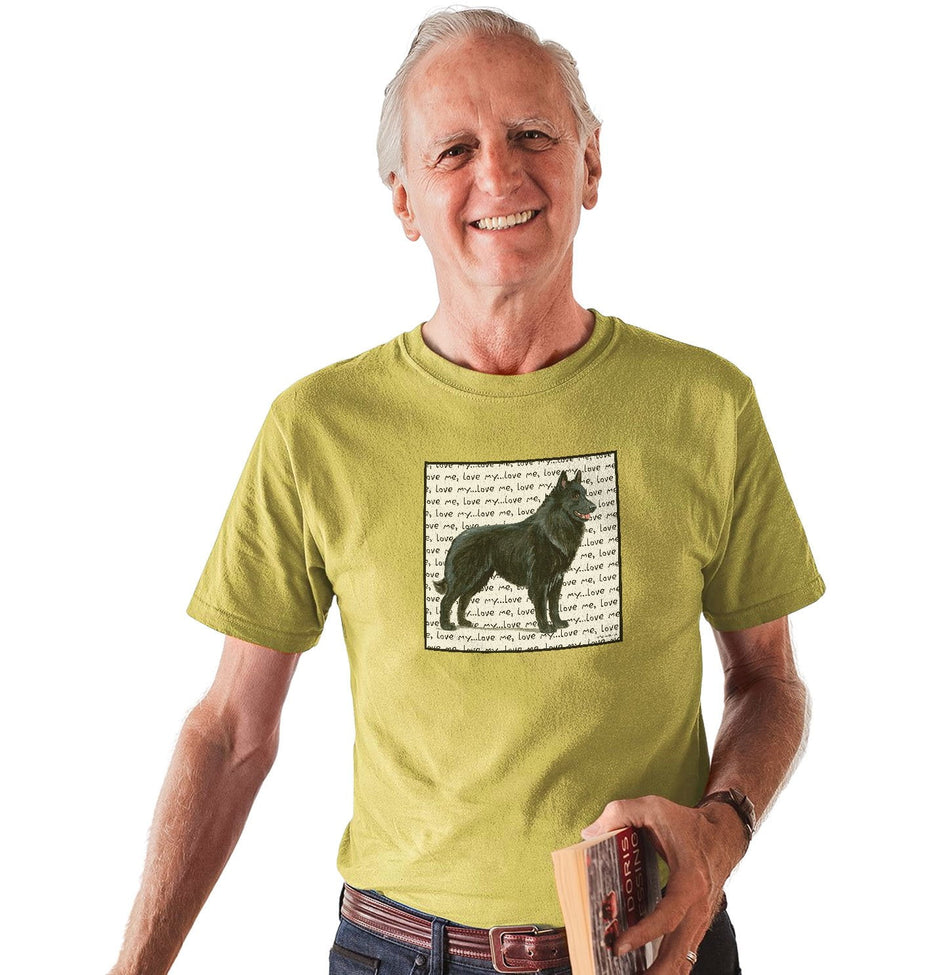 Belgian Shepherd Love Text - Adult Unisex T-Shirt