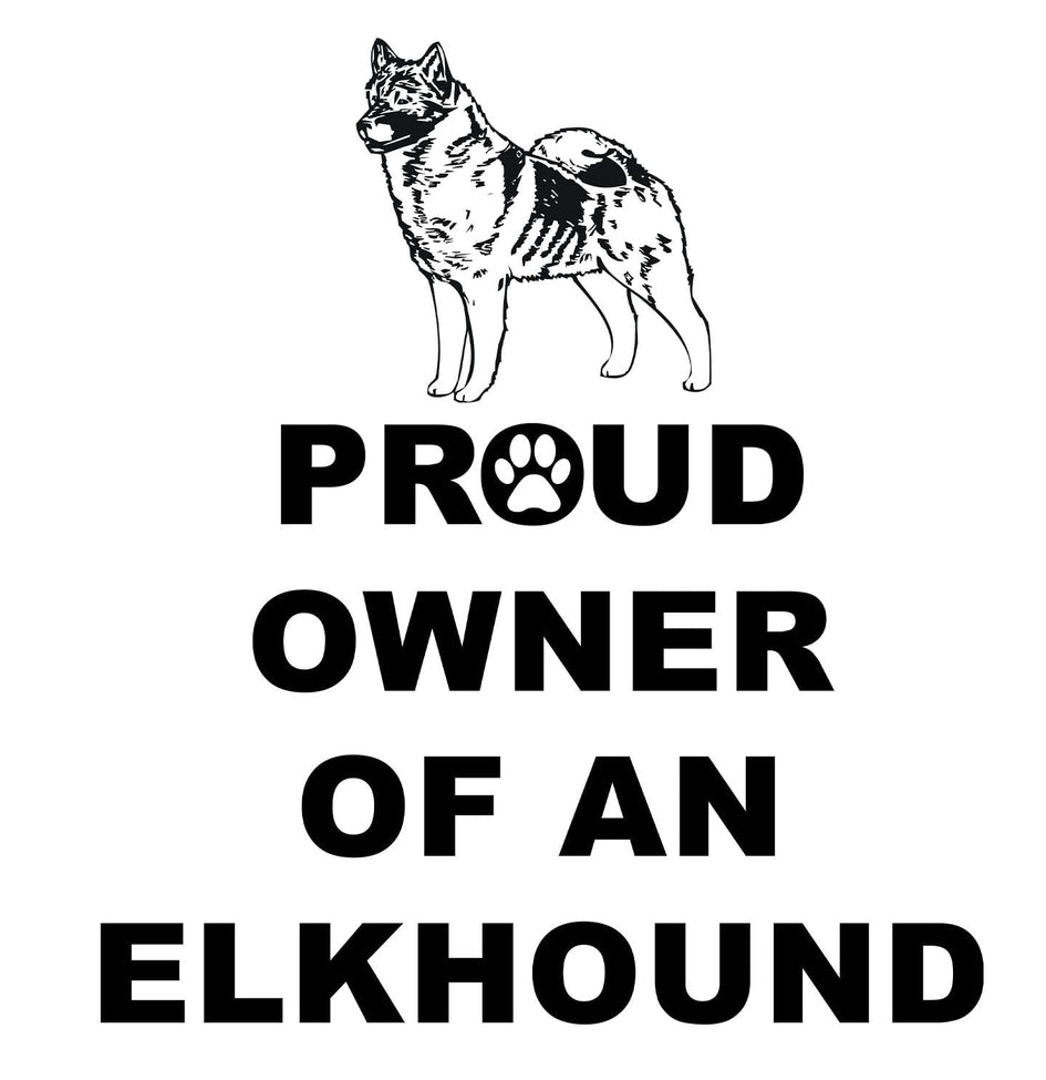 Norwegian Elkhound Proud Owner - Adult Unisex Hoodie Sweatshirt