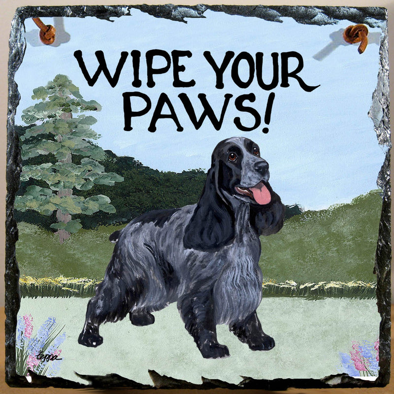 English Cocker Spaniel Slate Sign