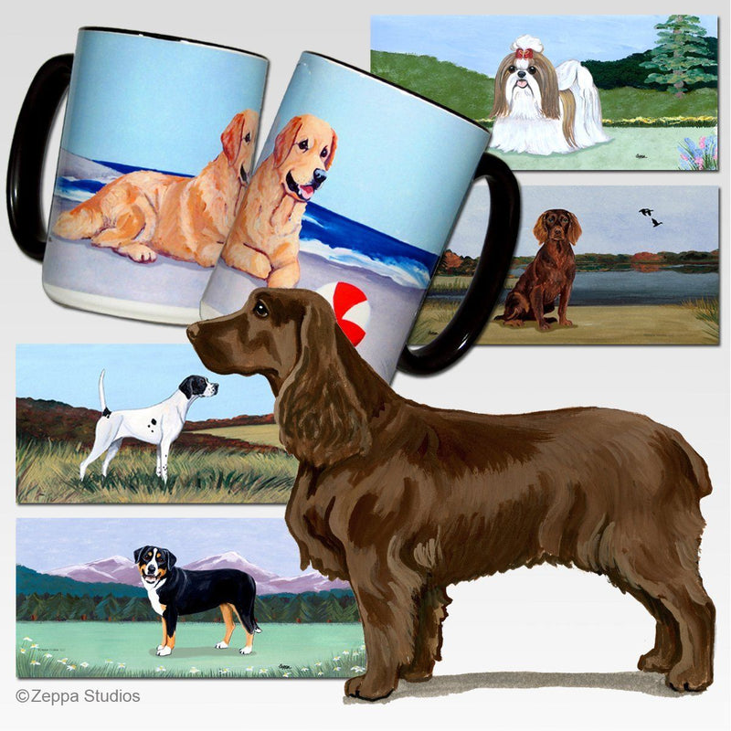 Field Spaniel Scenic Mug