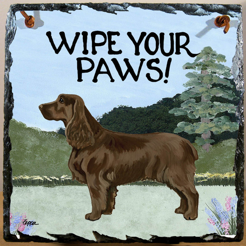 Field Spaniel Slate Sign