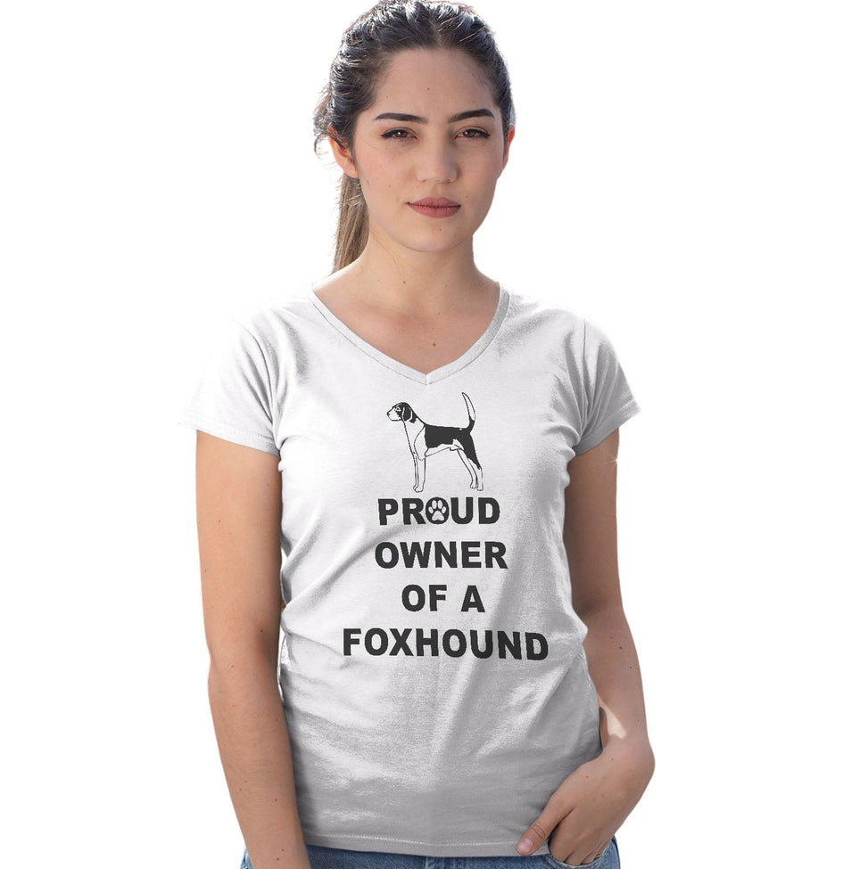 American Foxhound Proud Owner - Women's V-Neck T-Shirt
