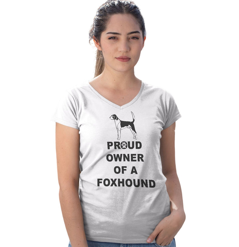 American Foxhound Proud Owner - Women's V-Neck T-Shirt
