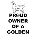 Golden Retriever Proud Owner - Adult Unisex T-Shirt